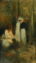 Pukeutuja - Jean-Louis Forain — näkymä teoksesta