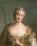 Charlotta Fredrika Sparre 1719-1795 plus tard comtesse Fersen - Jean-Marc Nattier — näkymä teoksesta