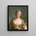 Charlotta Fredrika Sparre 1719-1795 plus tard comtesse Fersen - Jean-Marc Nattier — kehystetty taideteos seinällä