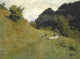 Le chemin de la maloche - Jean-Paul Laurens — näkymä teoksesta