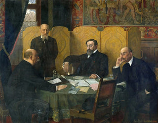 Pariisin kaupungin ja Seine departementin turvallisuuskomiteasta vuosina 1914-1918 - Jean-Paul Laurens — näkymä teoksesta