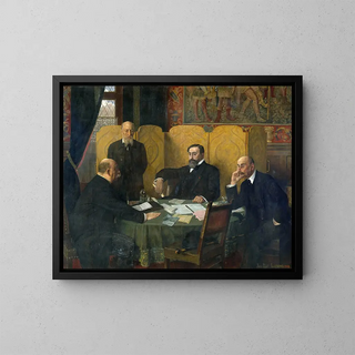 Pariisin kaupungin ja Seine departementin turvallisuuskomiteasta vuosina 1914-1918 - Jean-Paul Laurens — kehystetty taideteos seinällä