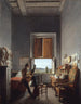 Lon Pallière 1787-1820 hänen huoneessaan Villa Médicisissä Roomassa - Jean Alaux — näkymä teoksesta