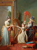 La leçon de harpe - Jean Antoine Théodore Giroust — näkymä teoksesta