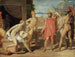 Achille vastaanottaa telttansa Agamemnonin lähettiläitä - Jean-Auguste-Dominique Ingres — näkymä teoksesta