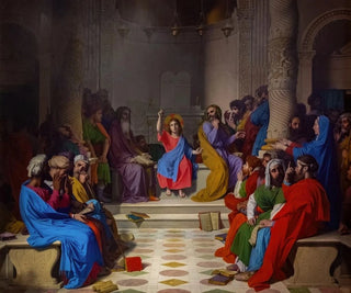 Jeesus lääkäreiden keskellä - Jean-Auguste-Dominique Ingres — näkymä teoksesta