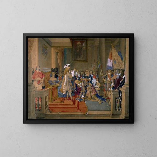 Le maréchal de Berwick receiving the Toison d'or - Jean-Auguste-Dominique Ingres — kehystetty taideteos seinällä