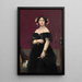 Madame Moitessier - Jean-Auguste-Dominique Ingres — kehystetty taideteos seinällä