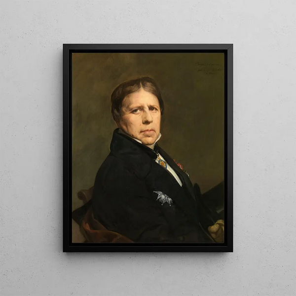 Autoportrait - Jean-Auguste-Dominique Ingres — kehystetty taideteos seinällä