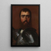 Kondottiere - Jean-Auguste-Dominique Ingres — kehystetty taideteos seinällä