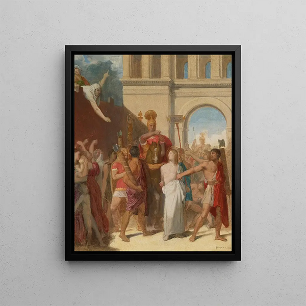 Pyhän Symphorien marttyyri - Jean-Auguste-Dominique Ingres — kehystetty taideteos seinällä