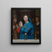 Neitsyt rukoilemassa ehtoollista - Jean-Auguste-Dominique Ingres — kehystetty taideteos seinällä