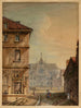 Cathédrale Notre-Dame de Paris et le vieil Hôtel-Dieu - Jean Baptiste Marchal — näkymä teoksesta