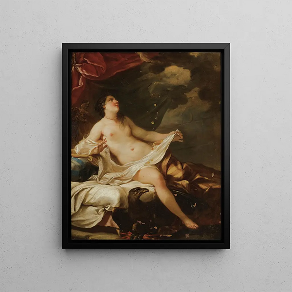 Danaë - Jean Baptiste Marie Pierre — kehystetty taideteos seinällä