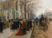 Après l'office à l'église de la Sainte-Trinité, Noël 1890 - Jean Béraud — näkymä teoksesta
