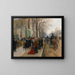 Après l'office à l'église de la Sainte-Trinité, Noël 1890 - Jean Béraud — kehystetty taideteos seinällä