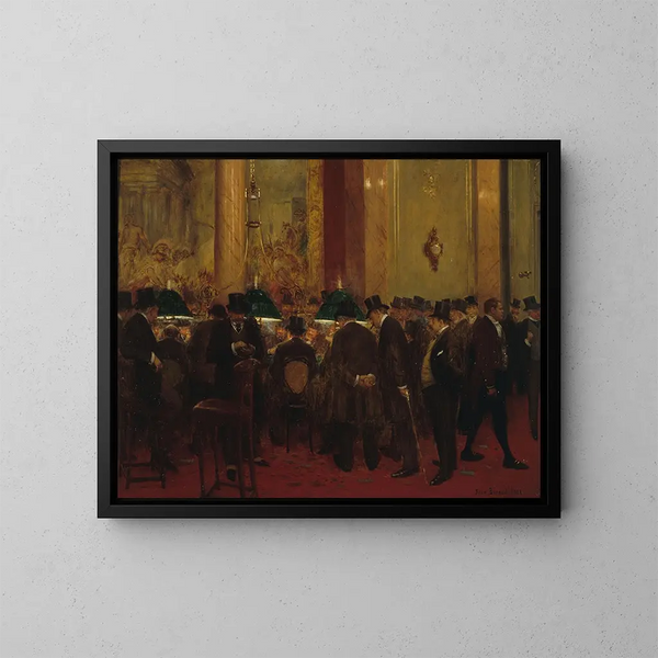 Au cercle - Jean Béraud — kehystetty taideteos seinällä