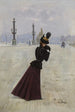 Nuori nainen Concorde-aukion edessä - Jean Béraud — näkymä teoksesta