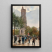 La Tour Saint-Jacques - Jean Béraud — kehystetty taideteos seinällä