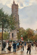 La Tour Saint-Jacques - Jean Béraud — näkymä teoksesta