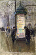 La colonne Morris - Jean Béraud — näkymä teoksesta