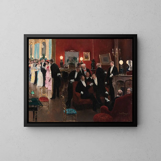 La réception - Jean Béraud — kehystetty taideteos seinällä