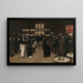 Le boulevard Montmartre yöllä teatterin Variétés edessä - Jean Béraud — kehystetty taideteos seinällä