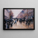 Poissonnière-boulevard sadeessa - Jean Béraud — kehystetty taideteos seinällä