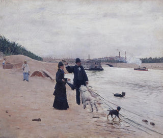 Les bords de la Seine - Jean Béraud — näkymä teoksesta