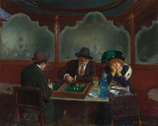 Les joueurs de jacquet - Jean Béraud — näkymä teoksesta