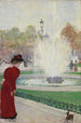 Parisienne au rond-point des Champs-Élysées - Jean Béraud — näkymä teoksesta