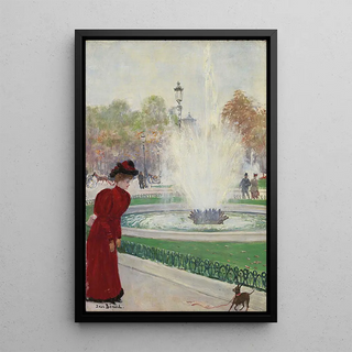 Jean Braud - Parisienne au rondpoint des Champslyses.webp