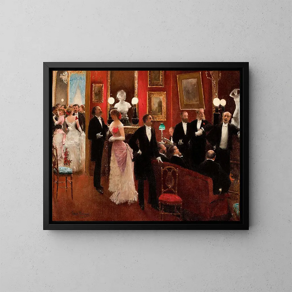 Tanssiaiset - Jean Béraud — kehystetty taideteos seinällä