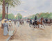 Sur les Champs-Élysées - Jean Béraud — näkymä teoksesta