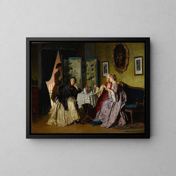 L'Écouteur - Jean Carolus — kehystetty taideteos seinällä