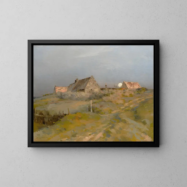 Lever de lune - Jean-Charles Cazin — kehystetty taideteos seinällä