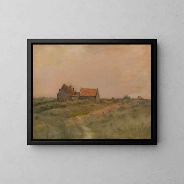 Lokakuun päivä - Jean-Charles Cazin — kehystetty taideteos seinällä