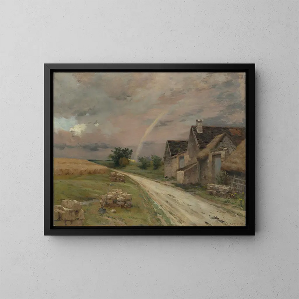 "Les arches de l'arc-en-ciel" - Jean-Charles Cazin — kehystetty taideteos seinällä