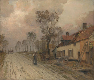 La Route Nationale à Samer - Jean-Charles Cazin — näkymä teoksesta