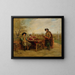 Kevät terassilla - Jean-Charles Meissonier — kehystetty taideteos seinällä
