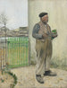Bonhomme venant de peindre sa barrière - Jean François Raffaëlli — näkymä teoksesta