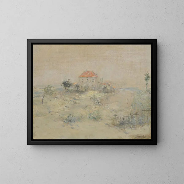 La villa aux environs de Paris - Jean François Raffaëlli — kehystetty taideteos seinällä