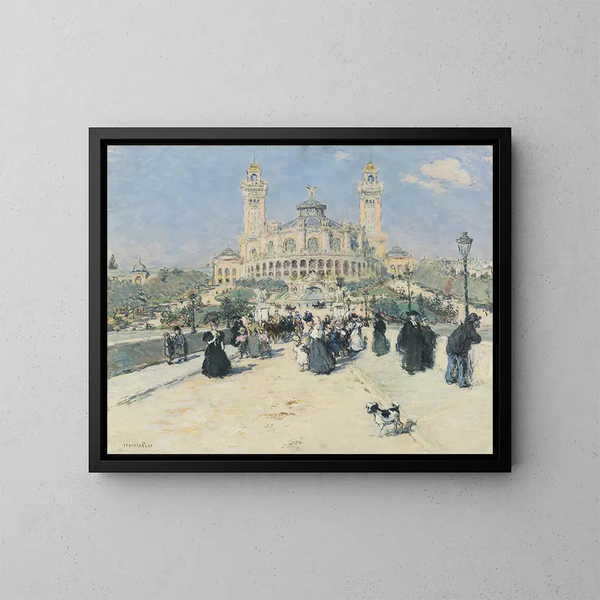 Le Trocadéro - Jean François Raffaëlli — kehystetty taideteos seinällä