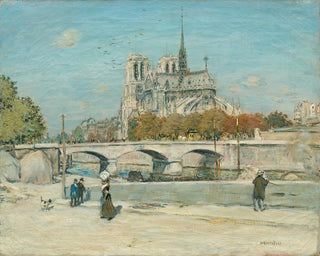 Notre-Dame-maalaus Tournelle-laiturilta katsottuna - Jean François Raffaëlli — näkymä teoksesta
