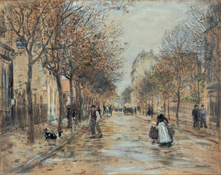Rue à Asnières - Jean François Raffaëlli — näkymä teoksesta