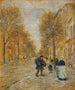 Une rue à Asnières - Jean - François Raffalli — näkymä teoksesta