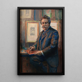 Jean Joseph Weerts - Portrait de Charles Albert Waltner dans son atelier.webp