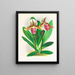 Cypripedium orphanum - Jean Jules Linden — kehystetty taideteos seinällä