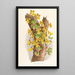 Oncidium Limminghei - Jean Jules Linden — kehystetty taideteos seinällä