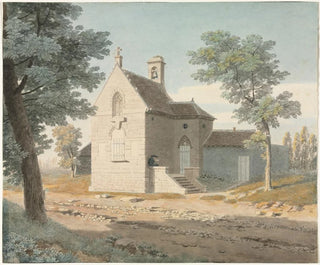 Jean Lubin Vauzelle - Church by a Road.webp